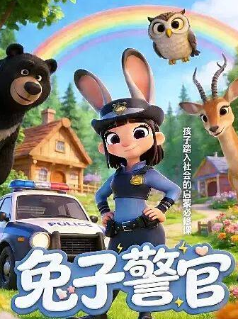 2026新剧《兔子警官》|小喜鹊儿童剧|疯狂爆笑|动物城大探案|提升宝宝社交力海报