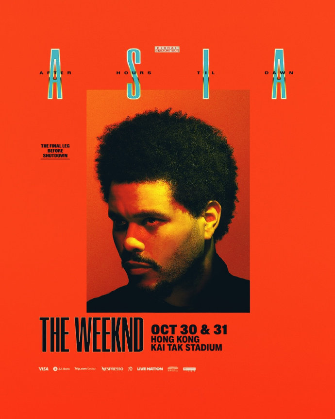 The Weeknd 2026 《After Hours Til Dawn》巡演巡演海报